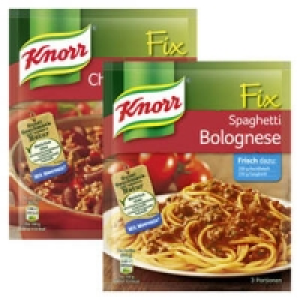 Knorr Fix f&uuml;r Spaghetti Bolognese oder f&uuml;r Chili con Carne