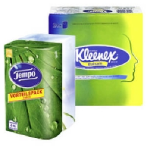 Kleenex Balsam-Taschent&uuml;cher oder Tempo Duo-Box