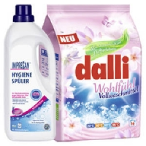 Impresan Hygienesp&uuml;ler oder dalli Waschmittel mit Wohlf&uuml;hlduft