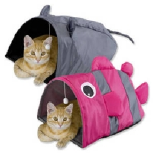 Katzen-Raschelh&ouml;hle Fisch oder Maus