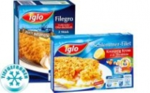 iglo Schlemmer-Filet oder Filegro 1.77 €