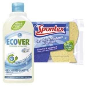 Spontex Geschirrschwamm soft oder Ecover Handgeschirrsp&uuml;lmittel