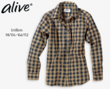ALIVE®Kinder-Flanellhemd oder -bluse 5.99 €
