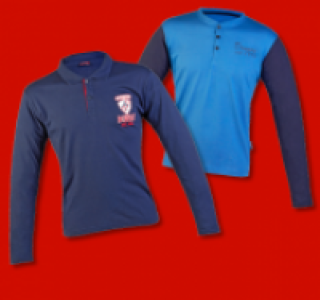 DONNAY Langarm- oder Rugby-Shirts, 2er-Packung
