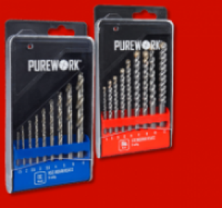 PUREWORK 9er-Bohrer-Set o. 9er-Steinbohrer-Set