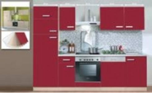 Einbauküchenzeile Front Burgund-Rot (Bergamo) 1.00 €