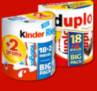 FERRERO Kinder-Riegel oder Duplo 2.59 €