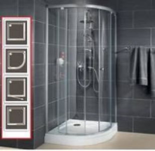 Duschkabinenserie Beta, Drehtür 229.99 €