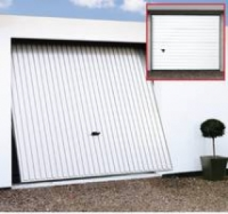 Garagentor , Schwingtor Novodoor wei&szlig;