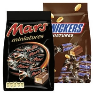 Mars-, Snickers-, Twix- oder Bounty-Miniatures 0.99 €
