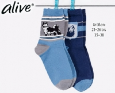 ALIVE®Kinder-Motivsöckchen, 2 Paar 1.99 €