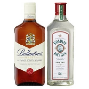 Ballantines Finest Scotch Whisky oder Bombay Dry Gin 10.99 €