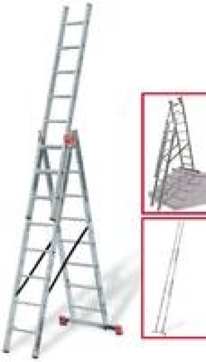 Vielzweckleiter Tribilo, 3 x 8 Sprossen