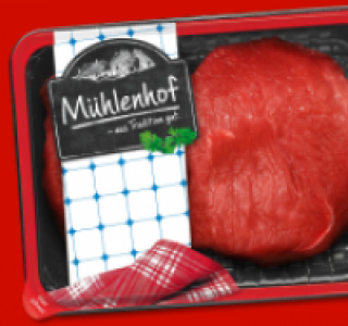 M&Uuml;HLENHOF Frische Rinder-H&uuml;ftmedaillons 1.49&nbsp;&euro;