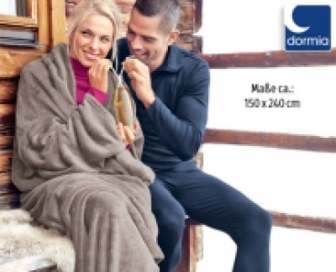 DORMIA&reg;Kuscheldecke mit &Auml;rmeln 15.99&nbsp;&euro;