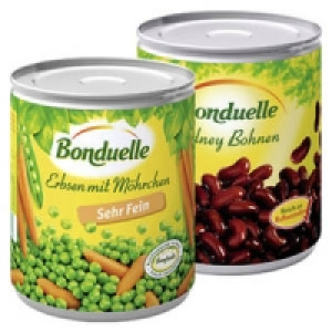 Bonduelle Erbsen, sehr fein mit M&ouml;hrchen oder Kidneybohnen 1.29&nbsp;&euro;