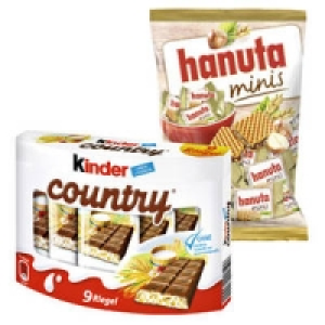 kinder country oder hanuta minis 1.39&nbsp;&euro;