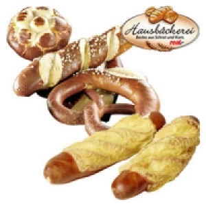 Laugenbrezeln, -stangen, Fu&szlig;ballbr&ouml;tchen, K&auml;selaugenbrezel oder -stang 0.99&nbsp;&euro;