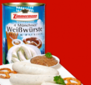 ZIMMERMANN 4 Münchner Weißwürste 1.99 €