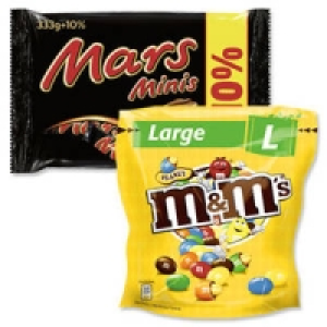 m&ms, Mars, Snickers, Twix, Bounty oder MilkyWay minis 2.29&nbsp;&euro;