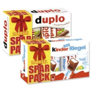 duplo oder kinder Riegel 2.79 €