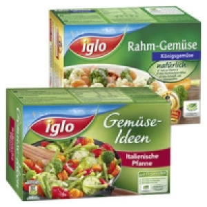 iglo Gemüse-Ideen, Rahm-Gemüse oder Mittelmeer-Küche 1.99 €