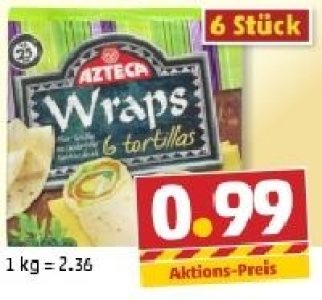 AZTECA WRAPS Tortilla Weizen
