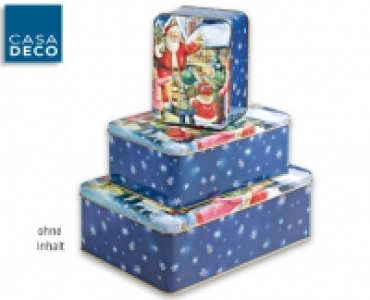 CASA DECO®Weihnachtsdosen-Set, ­3-teilig 3.59 €