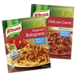 Knorr Fix f&uuml;r Spaghetti Bolognese oder f&uuml;r Chili con Carne 0.99&nbsp;&euro;