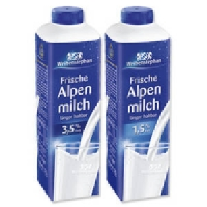 Weihenstephan Frische Alpenmilch 0.99 €