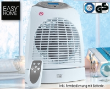 EASY HOME®Heizlüfter mit Fernbedienung 19.99 €
