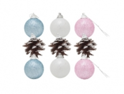 CHRISTBAUMKUGEL MIT TANNENZAPFEN 0.99 €