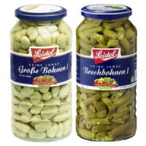 Seidel Brechbohnen oder Gro&szlig;e Bohnen wei&szlig;e Kerne 0.99&nbsp;&euro;