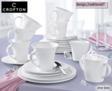 Aldi Süd  CROFTON®Kaffeeservice, 20-teilig, Classic Bone ­­­­­China