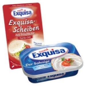 Exquisa Frischkäse oder Frischkäse-Scheiben 0.88 €