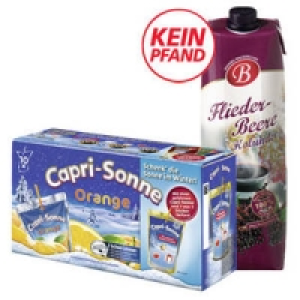 Capri-Sonne Fruchtsaftgetr&auml;nke oder Bavaria Fliederbeersaft 1.99&nbsp;&euro;