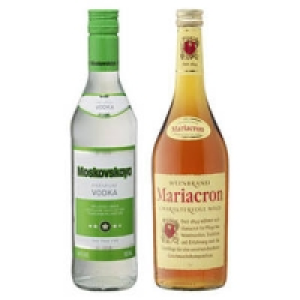 Moskovskaya Russischer Vodka oder Mariacron Weinbrand 6.49&nbsp;&euro;