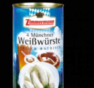 ZIMMERMANN 4 Münchner Weißwürste 1.99 €