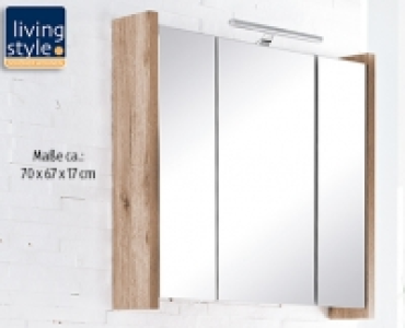 LIVING STYLE®Spiegelschrank mit LED-Beleuchtung 89.99 €