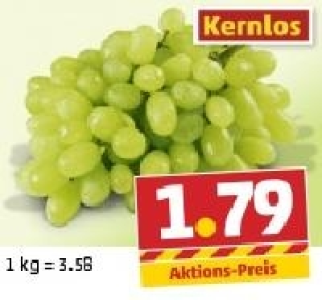 Helle, kernlose Tafeltrauben 1.79 €