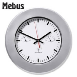 Funkwanduhr mit Thermometer und Hygrometer