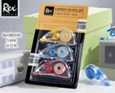 REX® OFFICE Korrektur-Roller, 3 Stück 1.79 €