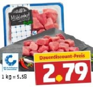 MÜHLENHOF Frisches Schweine-Gulasch 2.79 €