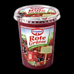 Dr. Oetker Sahnepudding oder Rote Grütze