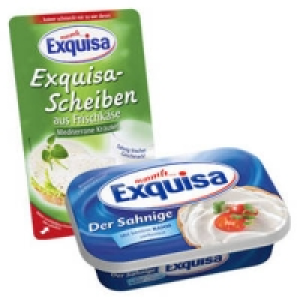 Exquisa Frischkäse oder Frischkäse-Scheiben 0.88 €