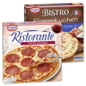Dr. Oetker Pizza Ristorante Salame oder Bistro Flammkuchen Elsässer Ar