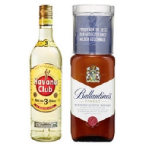 Havana Club Rum 3 Jahre oder Ballantines Finest Scotch Whisky