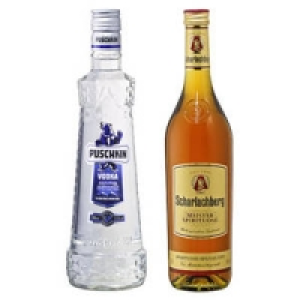 Puschkin Vodka, Whipped Cream, Scharlachberg Meister Spirituose oder K