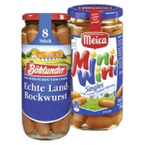 Böklunder Landbockwurst oder Meica Mini Winis