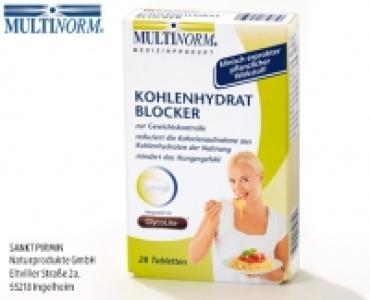 MULTINORM Kohlenhydrat-Blocker oder Fett Control Tabletten 4.95 €